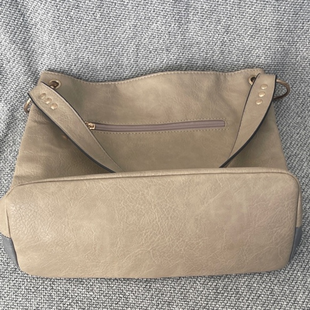 Montana West Tan, Green, and Gray Shoulder Bag - Picture 13 of 16